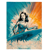 Tidal Energy Dreams Sherpa Throw - Beyond T-shirts